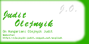 judit olejnyik business card